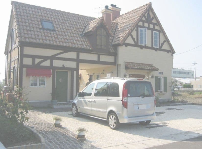 石畳のアプローチ